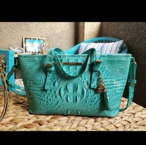 Brahmin Turquoise Satchel